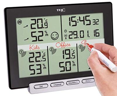 TFA Dostmann Multi-Sens 30.3057.01 Draadloze thermo- en hygrometer Zwart