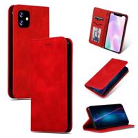 Retro huid voelen Business magnetische horizontale Flip lederen case voor iPhone 11 (rood) - thumbnail