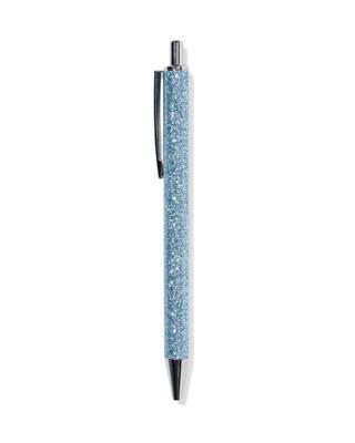HEMA Balpen Blauw Glitter Blauwschrijvend