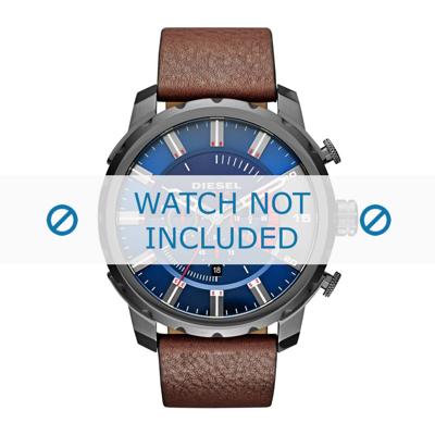 Horlogeband Diesel DZ4366 Leder Bruin 24mm