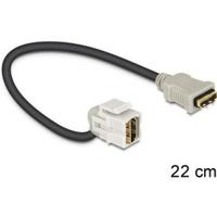 Delock 86326 Keystone Module HDMI female 110° > HDMI female met kabel wit - thumbnail