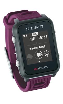 Sigma iD.FREE Sporthorloge GPS - Paars Sigma iD.FREE Sporthorloge GPS - Paars