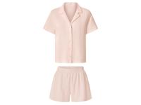 ESMARA Korte mousseline dames pyjama (Lichtroze, XS (32/34)) - thumbnail