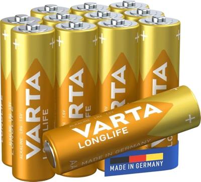 Varta VARTA Longlife AA Cube Pack12 AA batterij (penlite) Alkaline 1.5 V 12 stuk(s) Varta VARTA Longlife AA Cube Pack12 AA batterij (penlite) Alkaline 1.5 V 12 stuk(s)