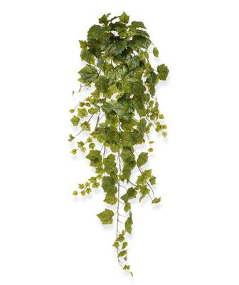 Druivenblad kunst hangplant 130cm - groen