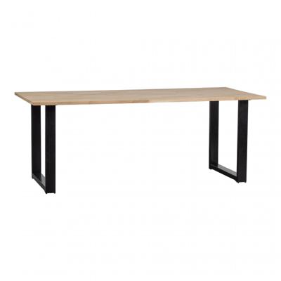 WOOOD Eettafel 'Tablo' met U-poot, 200 x 90cm