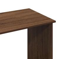 Bureau 102x50x75 cm bewerkt hout bruin eikenkleurig - thumbnail