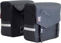 Cycle Tech dubbele fietstas Vega 28 liter polyester zwart - thumbnail