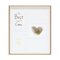 Deknudt Multifotolijst in houtkleur met wit biesje en passe-partout voor 5 foto&apos;s 10x15 S46WG4 - thumbnail