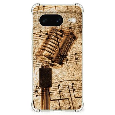 Google Pixel 8 Anti-shock Hoesje met foto Bladmuziek Google Pixel 8 Anti-shock Hoesje met foto Bladmuziek