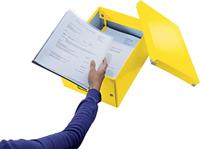 Opbergdoos Leitz Click & Store WOW middel gerecycled karton 281x200x370mm geel | 6 stuks - thumbnail