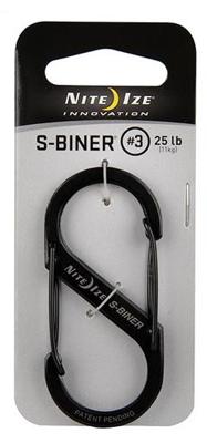 NITE Ize NI-SB3-03-01 Karabijn S-Biner Gr. 3 67 mm x 29 mm 1 stuk(s) NITE Ize NI-SB3-03-01 Karabijn S-Biner Gr. 3 67 mm x 29 mm 1 stuk(s)