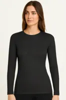 Thermo Rib dames shirt Lange mouw - Warm thermisch ondershirt met ronde hals - thumbnail