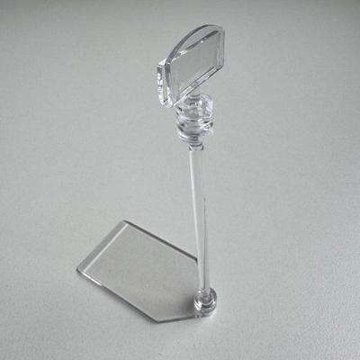 Pop-clip kaarthouder met voet hoog 100mm - 60 stuks