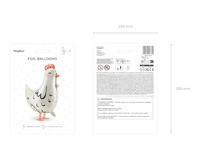 Folieballon Kip (48x60cm) - thumbnail