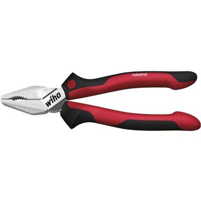 Wiha Combinatietang Industrial met DynamicJoint® en OptiGrip met extra lang snijvlak | 180 mm | 7" - 34307 - 34307