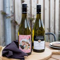 Wijn met bedrukt etiket - Maison de la Surprise - Chardonnay - thumbnail