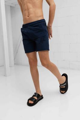 Malelions Signature Zwembroek Kids Donkerblauw - Maat 164 - Kleur: Donkerblauw | Soccerfanshop