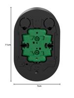 ELSO dubbele stekkerdoos RENOVA zwart 16A 1 stuk(s) - thumbnail