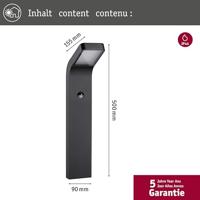 Paulmann 94747 Kulma PIR Poller anthrazit Wegverlichting LED 7.5 W Antraciet - thumbnail