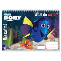 Diakakis kleurboek Finding Dory junior 33 cm papier donkerblauw - thumbnail