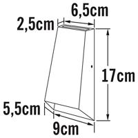 KonstSmide MuurlampImola Square Up - Down zilvergrijs - 7911-310 - thumbnail