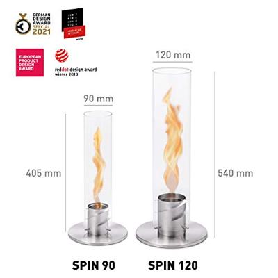 Höfats Spin 90 sfeerlantaarn RVS 19x 40,5 cm zilver