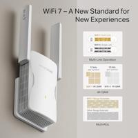 Mercury TP-Link ME25BE WiFi Repeater BE3600Mbps, 1 Gigabit Ethernet-poort, krachtige wifi-repeater voor thuis, wifi-extender, compatibel met alle internetboxen, 2 externe antennes, RE/AP-modus - thumbnail