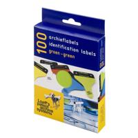 Loeff's archieflabels groen, doos met 100 stuks - thumbnail