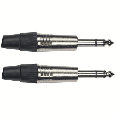 Yellow Cable JACK02 6.3mm male TRS Jack connector (2 stuks)