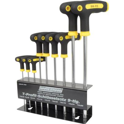 Brüder Mannesmann M18166 M18166 Sleutelset T-profiel 9-delig