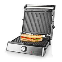 Nedis Contact Grill | 2000 W | 29 x 23 cm | 1 stuks - KAGR151FSR KAGR151FSR - thumbnail