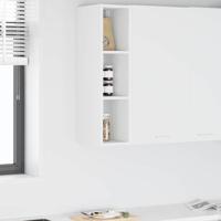 Hangkast met plank Riga Wit 20 x 29,5 x 80 cm Bewerkt hout - thumbnail