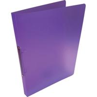 Alpha ringmap, voor ft A4, uit PP, 2 ringen van 16 mm, transparant paars - thumbnail