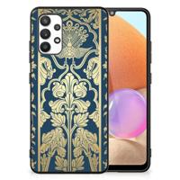 Samsung Galaxy A32 4G | A32 5G Enterprise Editie Bloemen Hoesje Beige Flowers - thumbnail