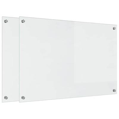 VidaXL Keuken achterwand 2 pcs doorzichtig 90 x 60 cm gehard glas VidaXL Keuken achterwand 2 pcs doorzichtig 90 x 60 cm gehard glas