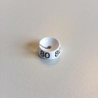 MB wit/zwart 80 voor op kledinghanger - thumbnail