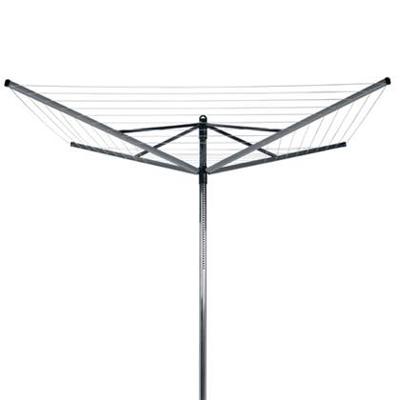 Brabantia lift-o-matic droogmolen met metalen grondanker 50 meter metallic grey Brabantia lift-o-matic droogmolen met metalen grondanker 50 meter metallic grey