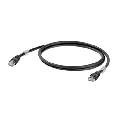 Weidmüller 1251610030 RJ45 Netwerkkabel, patchkabel CAT 6A S/FTP 3.00 m Zwart UL gecertificeerd 1 stuk(s)