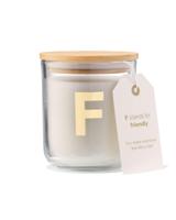 HEMA Kaars in glas Ø8x10cm letter F - thumbnail