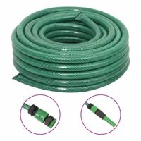 VidaXL Tuinslang met koppelingsset 0,75'' 30 m pvc groen - thumbnail