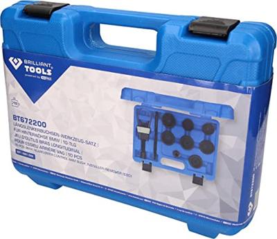 Brilliant Tools BT672200 Set gereedschap voor langsdraagarmen, voor achteras BMW, 10-delig Brilliant Tools BT672200 Set gereedschap voor langsdraagarmen, voor achteras BMW, 10-delig