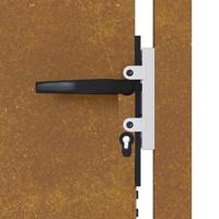 Poort 105x205 cm cortenstaal - thumbnail