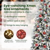 VidaXL Kunstkerstboom wit 150 cm pvc en plastic en staal en pe - thumbnail