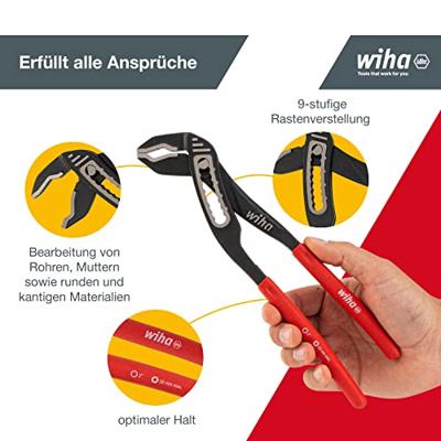 Wiha Waterpomptang Classic 26761 zweedse- / waterpomp-tang