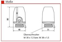 Eberle TS 5.11 Thermoaandrijving stroomloos gesloten Thermisch - thumbnail