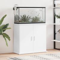 VidaXL Aquariumstandaard 81x36x73 cm bewerkt hout wit - thumbnail