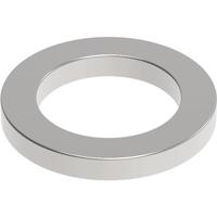 Maul Neodymium magneet MAUL (Ø x h) 12 mm x 1.5 mm Ring Zilver 10 stuk(s) 6168396 - thumbnail