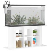 Aquariumstandaard 120x40x60 cm bewerkt hout wit - thumbnail