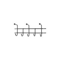 Kapstok Donald Zwart 3-haaks - thumbnail